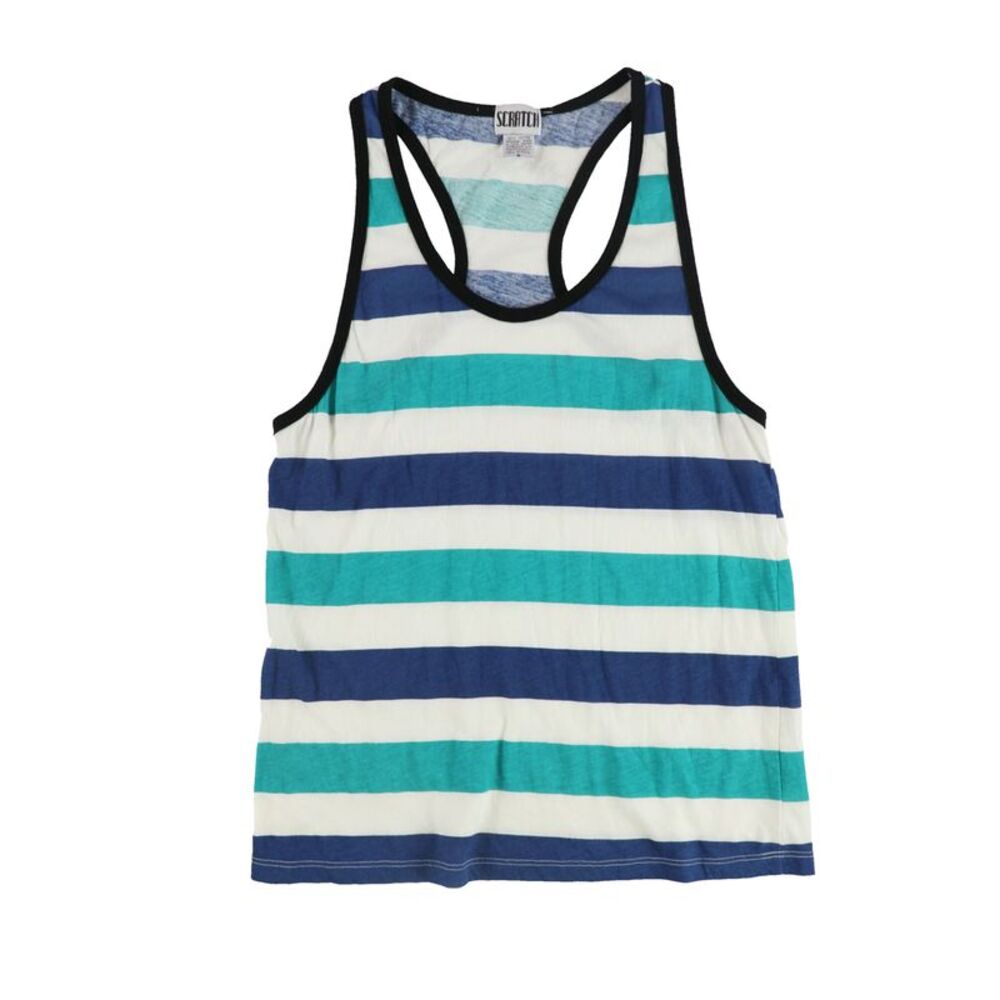 Scratch Womens Striped Racerback Tank Top, NWT